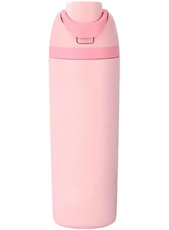 Spaceshoop stainless steel double drinking mouth vacuum insulated pop-up cup, lock design, fashionable sports water cup  - Image 1
