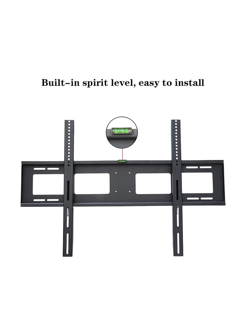 TV Stand Fixed TV Wall Mount Bracket Wall-Mounted TV Stand with Spirit Level and Anti-Drop Baffle Suitable for Most 60-100 Inch - Image 4