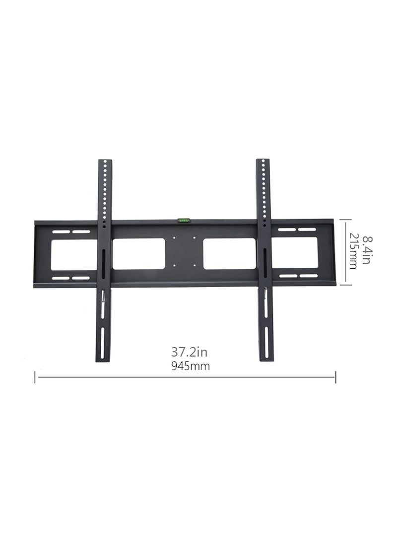 TV Stand Fixed TV Wall Mount Bracket Wall-Mounted TV Stand with Spirit Level and Anti-Drop Baffle Suitable for Most 60-100 Inch - Image 2
