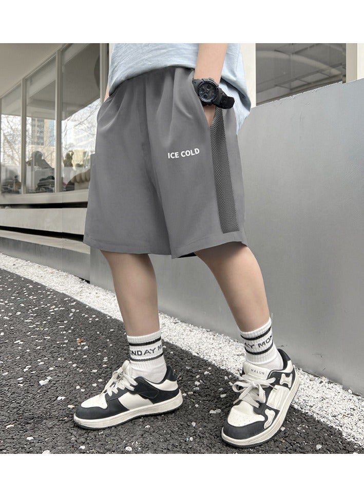 KUYING New Casual Ice Silk Quick Drying Children's Shorts