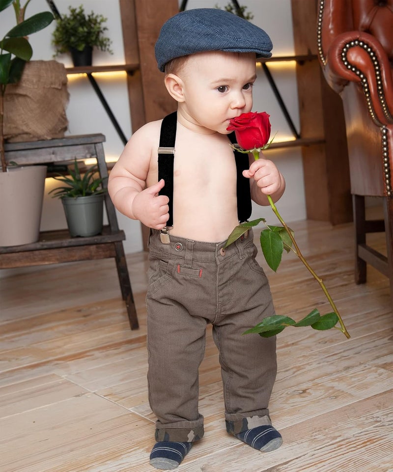 Trilece حمالات أولاد ترليسيك للأطفال - بنات toddlers - قابلة للتعديل مع ظهر Y و مشابك قوية - ألوان صلبة متنوعة (أسود) - Image 5