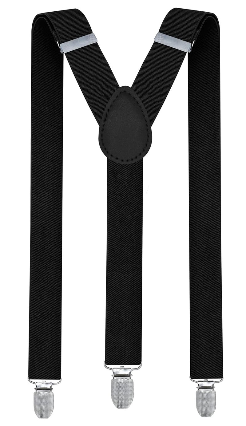 Trilece حمالات أولاد ترليسيك للأطفال - بنات toddlers - قابلة للتعديل مع ظهر Y و مشابك قوية - ألوان صلبة متنوعة (أسود) - Image 1