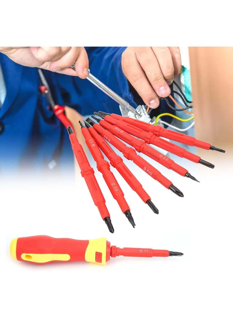 GGOOT Electrical Screwdriver Tool Set Electrician's Insulated Magnetic 2‑Purpose Hardware 21829 - Image 5