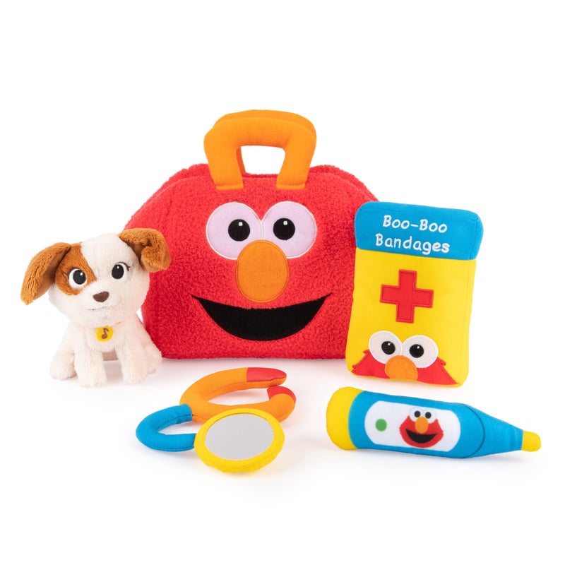 GUND Sesame Street Official Furry Friends Forever Elmo Tango Checkup Playset Premium Plush Sensory Playset for Ages 1 Up Red 8 - Image 2