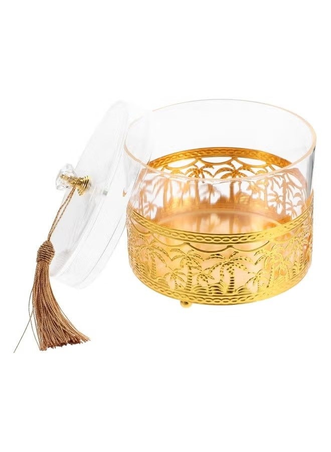 صينية تخزين الحلوى والوجبات الخفيفة المصنوعة من الحديد لمهرجان رمضان العربي، صندوق صغير لتزيين طاولة المنزل