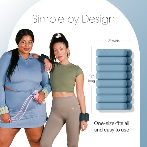 Bala Bangles Wrist & Ankle Weights for Women & Men - Adjustable Silicone Weighted Bracelet Set for Gym, Yoga & Pilates - Arm & Leg Workout Weights - Image 4