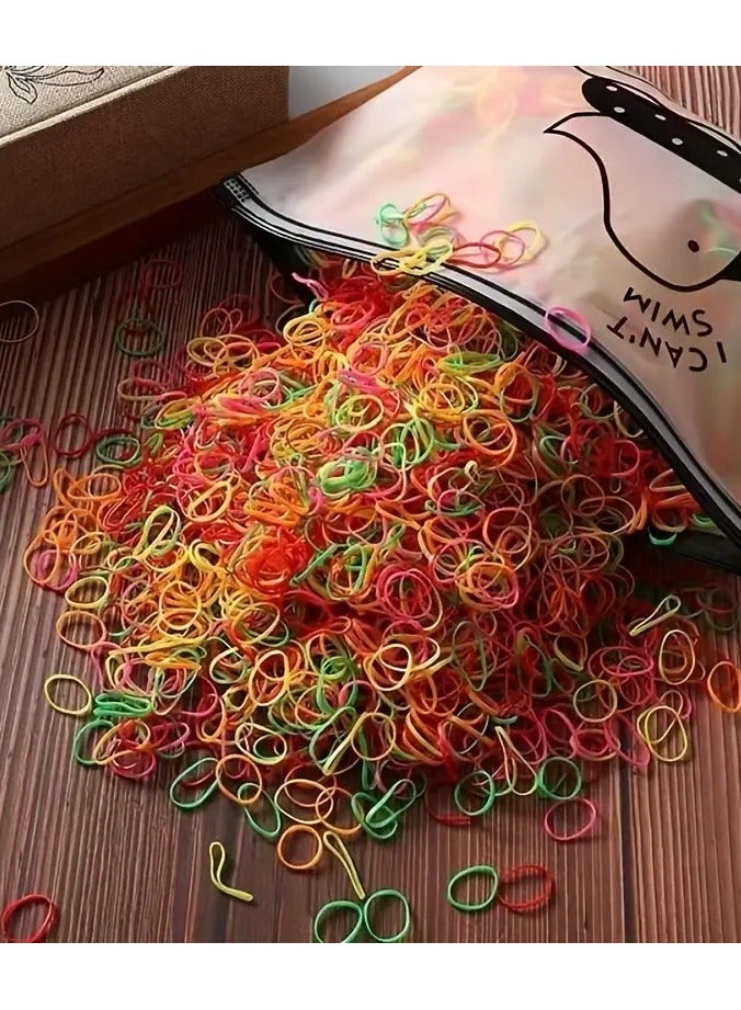 Ucanbe 1000pcs Baby Girls Disposable Colorful Hair Tie Hair Accessories, Ideal choice for Gifts - Image 4