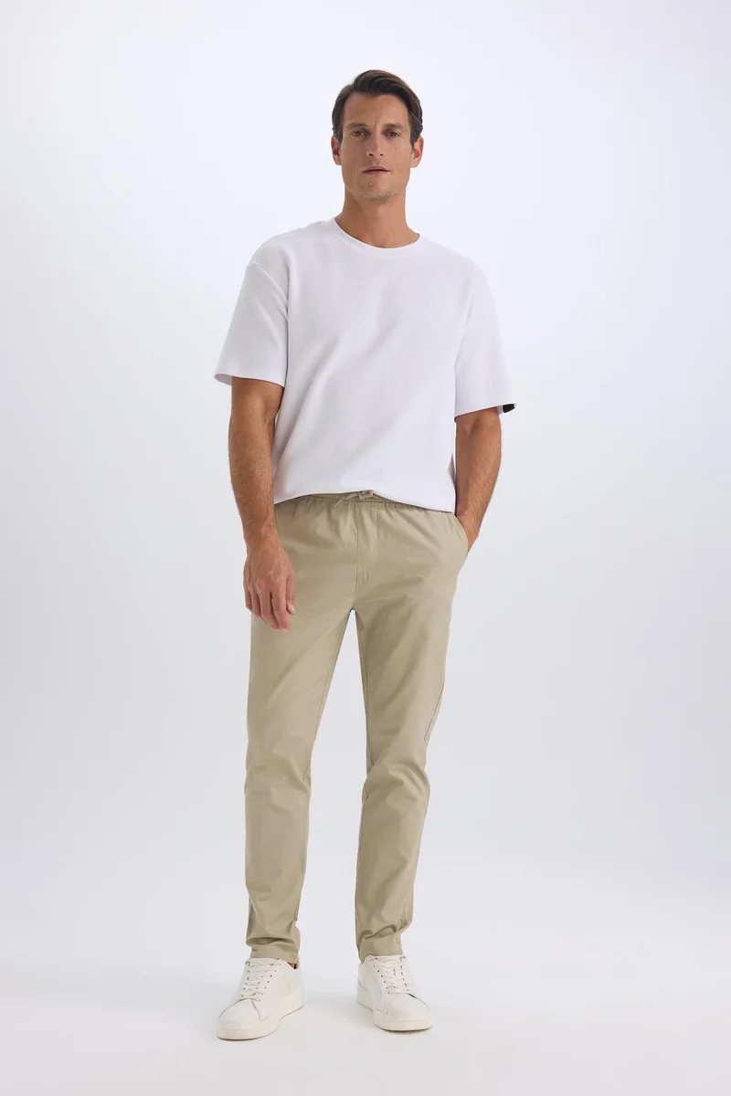 Defacto  jogger Super Skinny Hem Gabardine Trousers for Men | Best Price UAE