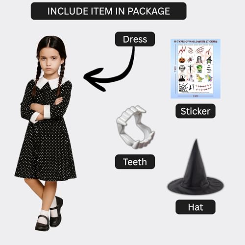 Sarvda Halloween Dress for boys girls kids and adults Inspired Character Dress with Hat and Addons - Image 3