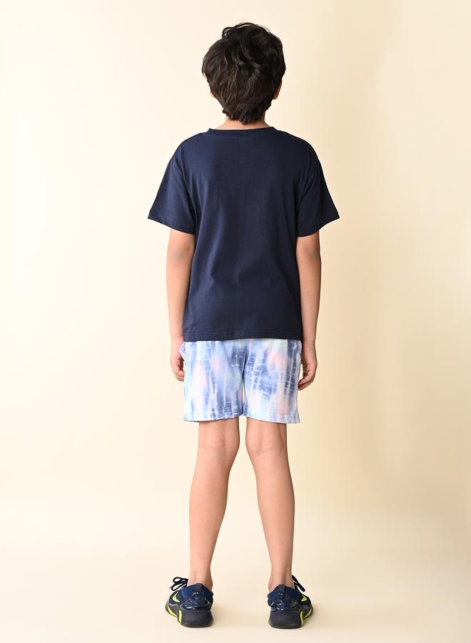 ليل بيكس طقم تي شيرت بطبعة   وشورت تاي داي من - Image 4