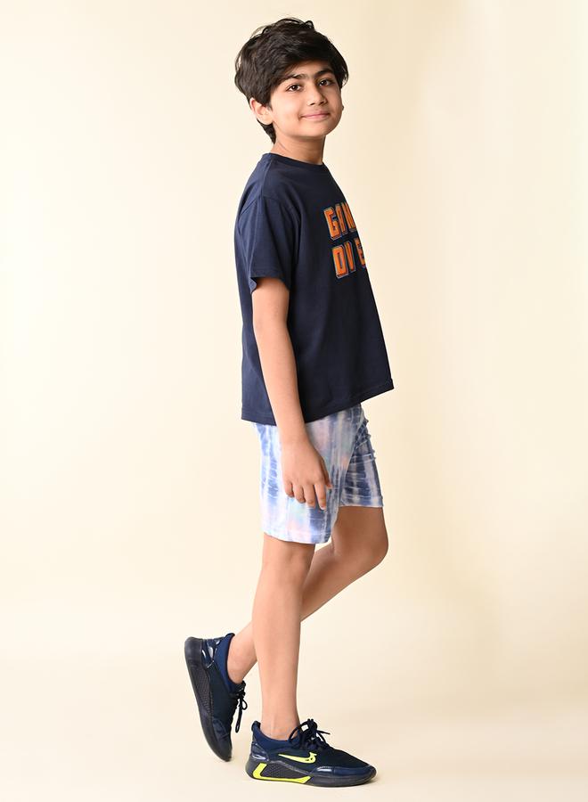 ليل بيكس طقم تي شيرت بطبعة   وشورت تاي داي من - Image 3