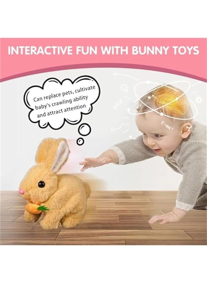 general Bunby - My Realistic Bunny Toy, Interactive Realistic Bunny Toy Toys for Kids, Jumping, Twitching, and Shaking Ears (White) - Image 2