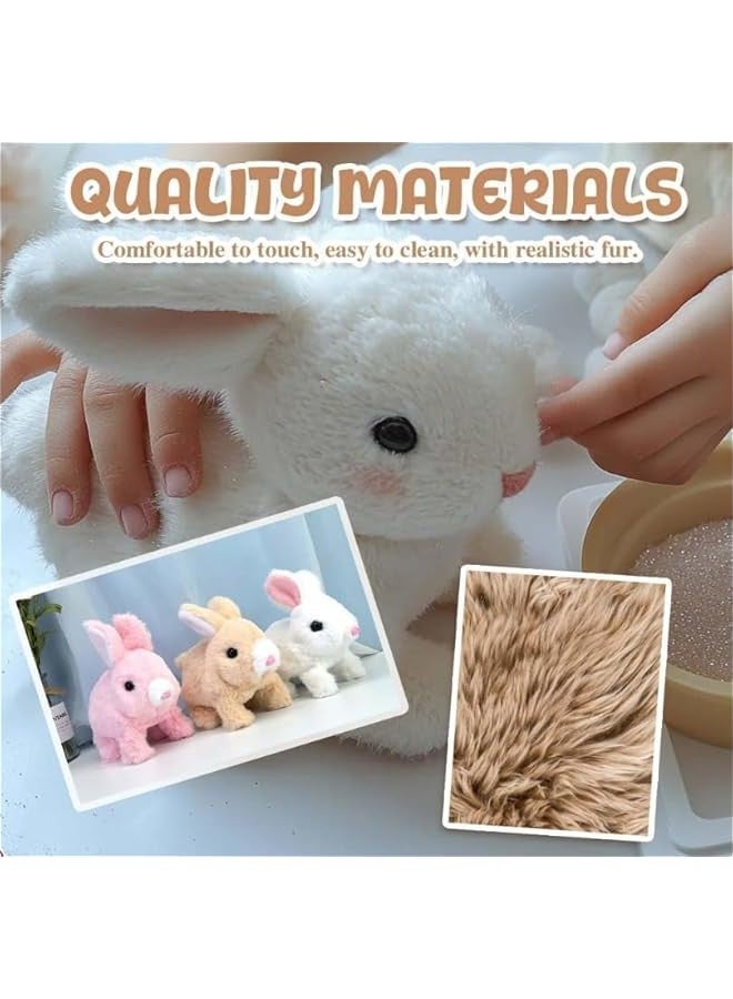 general Bunby - My Realistic Bunny Toy, Interactive Realistic Bunny Toy Toys for Kids, Jumping, Twitching, and Shaking Ears (White) - Image 4
