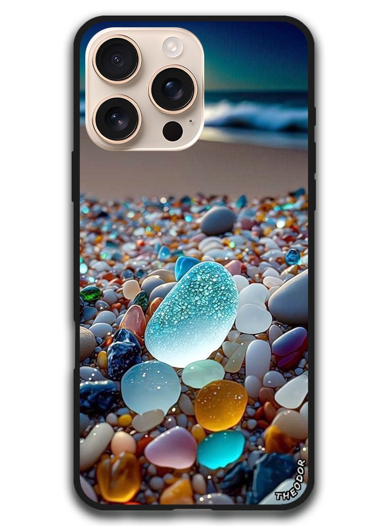 Theodor Protective Case Anti Scratch Shock Proof Bumper Cover For iPhone 16 Pro (6.3)-inch Glow Stones 2 - Image 1