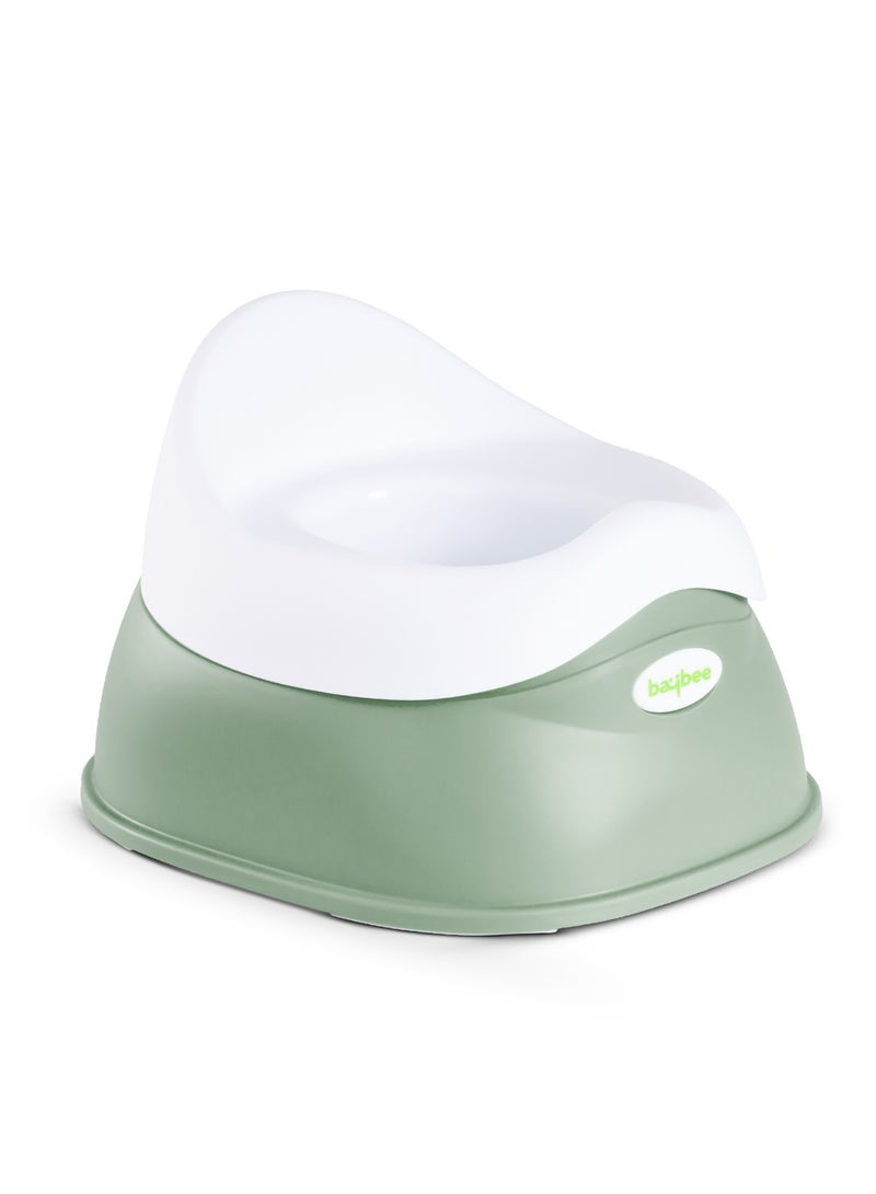 Baybee Neo Baby Potty Training Seat for Baby, Portable Kids Potty Chair Seat for Toddlers with Detachable Bowl & High Backrest, Baby Toilet Seat Potty Seat for Kids 0 to 3 years Boy Girl (Green) - Image 1