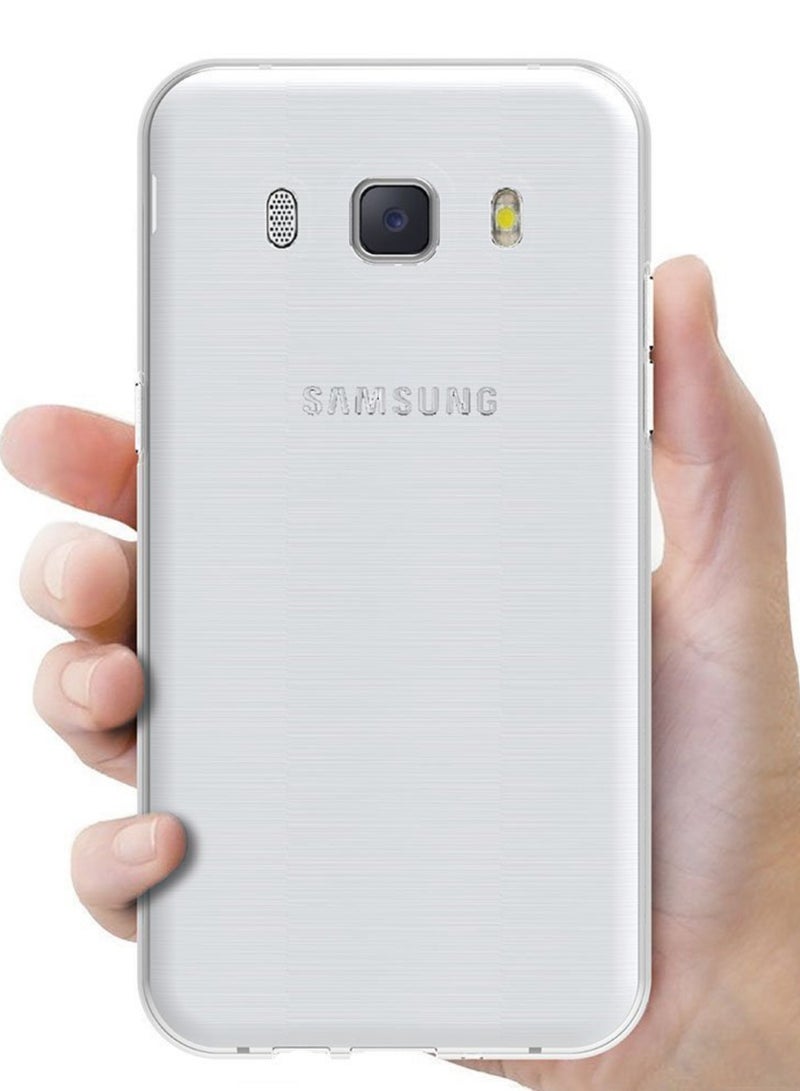مايجين حافظة لهاتف سامسونج جالاكسي J7 2016 مقاس 5.5 بوصة، غطاء خلفي شفاف من مطاط البولي يوريثان الناعم - Image 3