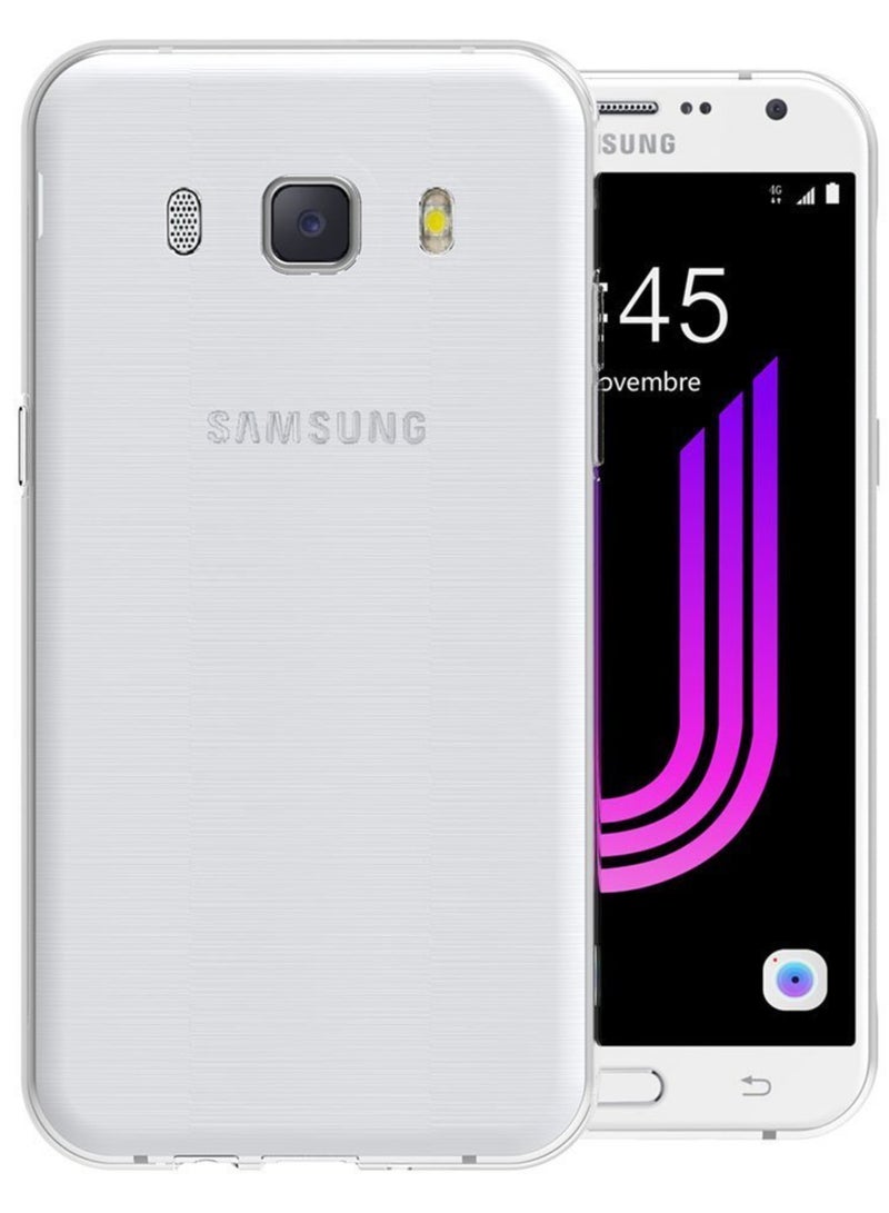 مايجين حافظة لهاتف سامسونج جالاكسي J7 2016 مقاس 5.5 بوصة، غطاء خلفي شفاف من مطاط البولي يوريثان الناعم - Image 2