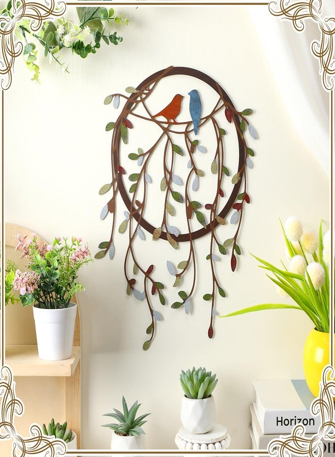 فيرايكل لوحة جدارية معدنية من فيرايكل، طائر على غصن شجرة، ديكور فني على شكل طائر، مناسب لغرفة المعيشة، الحديقة، غرفة النوم، المكتب، ديكور جدار المنزل، ديكور حفلات الانتقال إلى منزل جديد (لون كلاسيكي) - Image 3