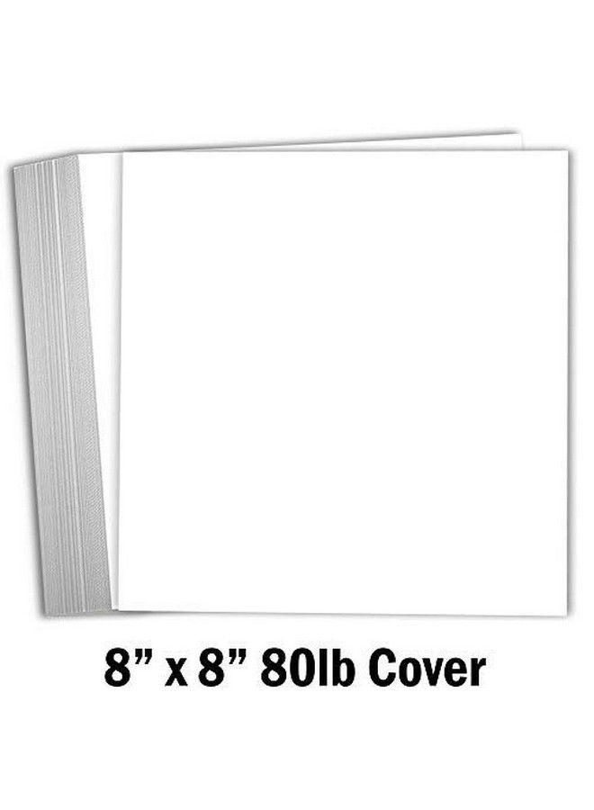 Hamilco ورق كرتون سكربوك أبيض 8X8 وزن 80Lb عبوة 100 قطعة - Image 3