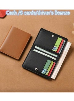 Generic New Short Version Simple Design Small Wallet, Slim Folding Mini Card Wallet, Driver License Cover  - Image 5
