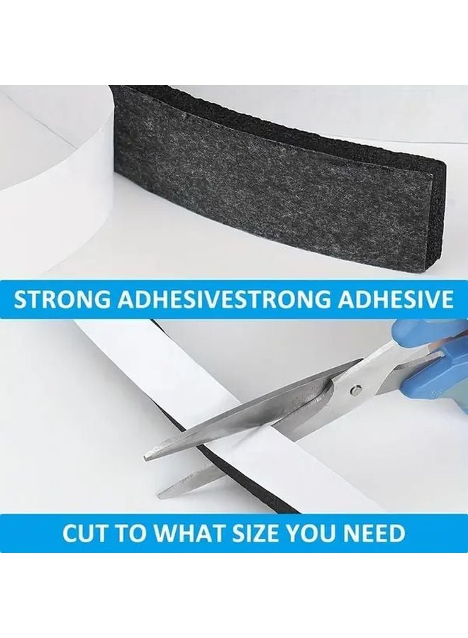 شريط رغوة المطاط الأسود 25 مم × 20 مم × 5 م ذاتي اللصق لحشو الطقس لعزل الصوت - Image 5