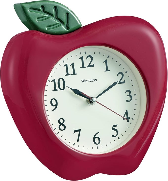 10 3DIMENSIONAL APPLE WALL CLOCK MODEL 38038A