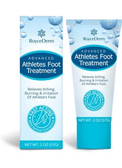 Roycederm RoyceDerm Extra Strength Athletes Foot Treatment Cream - Powerful Antifungal Relief for Itching and Burning - Suitable for Men and Women 