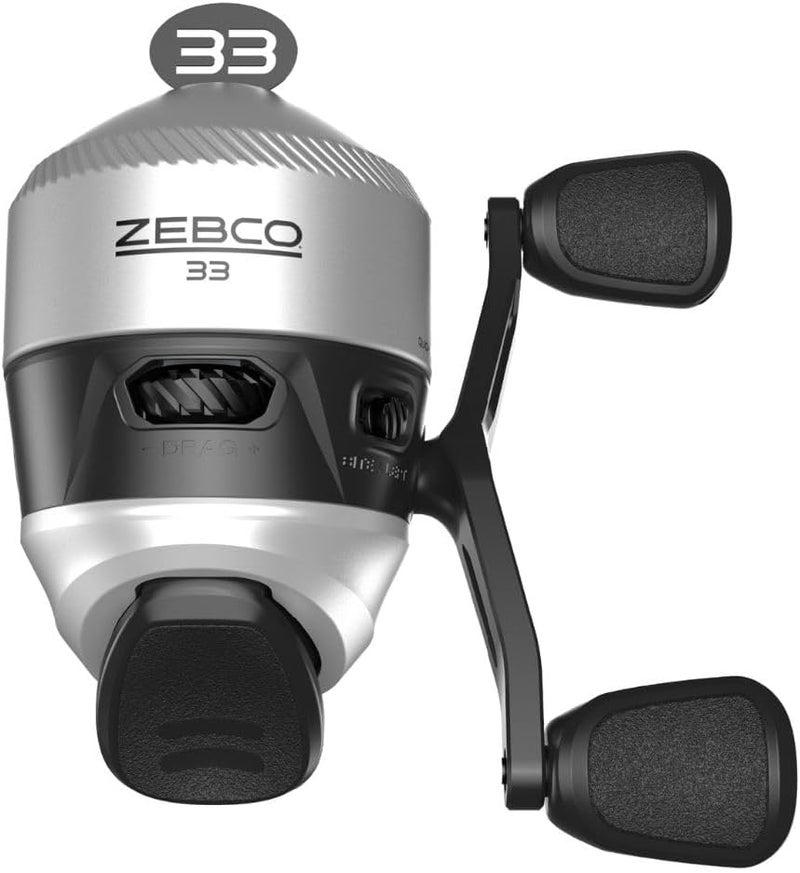 Zebco 33 Spincast Fishing Reel, Changeable Right or Left-Hand Retrieve, Built-in Bite Alert, All-Metal Gears, Pre-Spooled with Cajun Line - Image 1