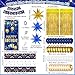 Pounira Blue and Gold Birthday Decorations for Men Women Happy Birthday Decorations for Boys Girls Happy Birthday Banner Balloons Tablecloth Foil Backdrop Star Balloons Bday Party Decor - Image 4