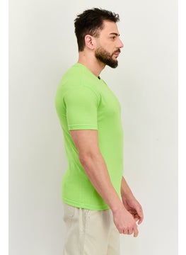 Men Crew Neck Short Sleeve Embroidered Logo T-Shirt, Bright Lime - pzsku/Z1ED484FC27625BF6AD0DZ/45/_/1737641935/4394f551-96a7-479a-bc5c-c29e67fef267