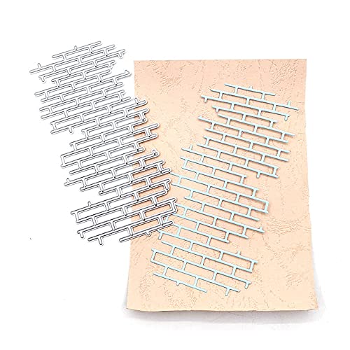 AHTOLS Brick Irregular Net Cutting Dies, Wall Net Die Cuts Metal Embossing Stencils Template Mould for Card Scrapbooking and DIY Craft Album Paper Card Decor - Image 4