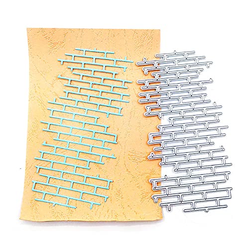 AHTOLS Brick Irregular Net Cutting Dies, Wall Net Die Cuts Metal Embossing Stencils Template Mould for Card Scrapbooking and DIY Craft Album Paper Card Decor - Image 3