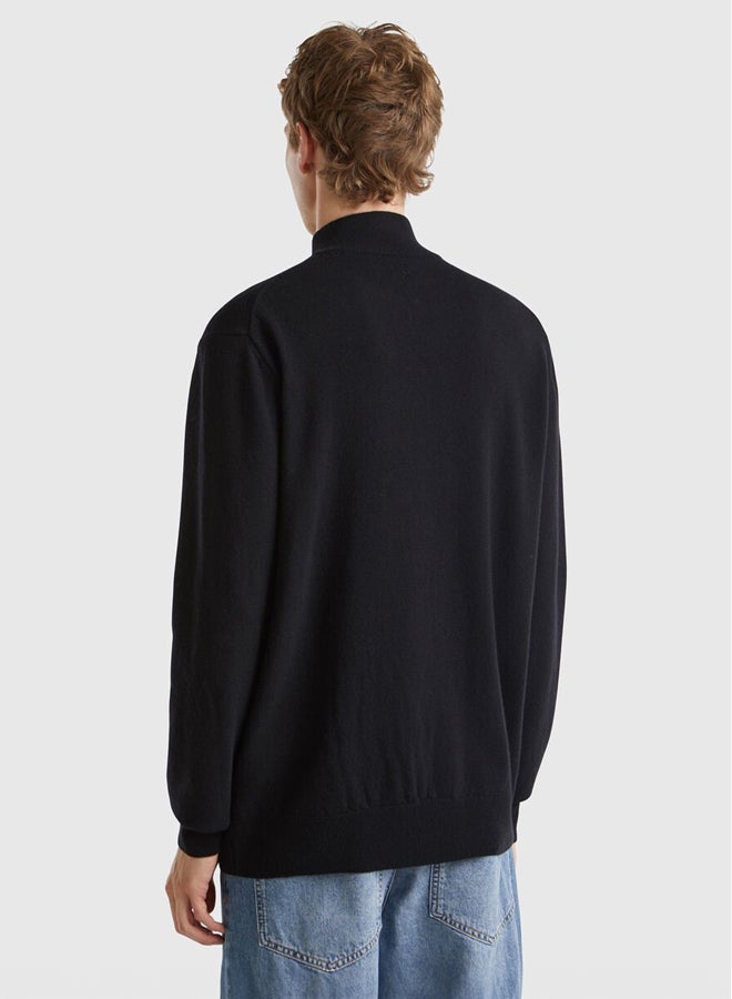 Benetton zip-up sweater  - Image 3