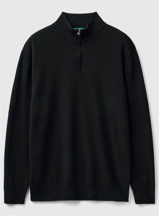 Benetton zip-up sweater  - Image 4