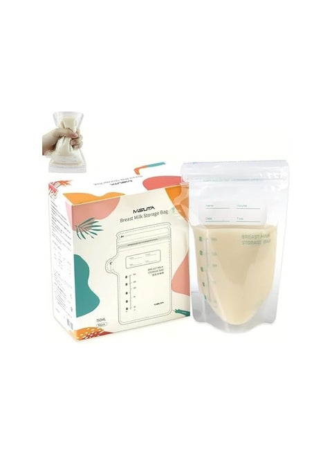 30Pcs - 250 ml Breastmilk Storage Bags – BPA-Free, 8 OZ,pretty babyقلم غير قال للأزالة هدية لتسجيل تاريخ التخزين