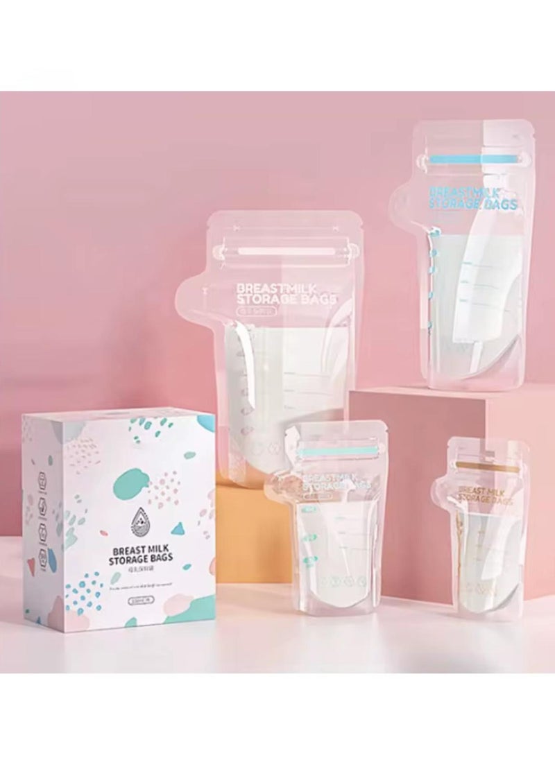 Generic 30Pcs - 250 ml Breastmilk Storage Bags – BPA-Free, 8 OZ,pretty babyقلم غير قال للأزالة هدية لتسجيل تاريخ التخزين  - Image 2