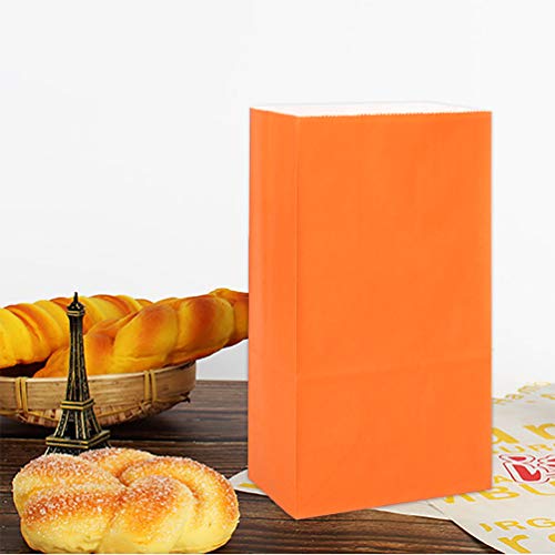 KEYYOOMY Small Bright Color Paper Bags Rainbow Party Goodie Bags Party Favor Bag Paper Lunch Bag (100 CT, 4.7x2.4x8.7 In) - Image 4