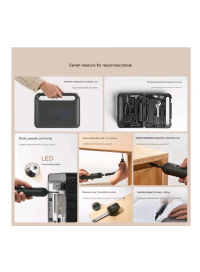 MIJIA Xiaomi Mijia Multifunctional Screwdriver Toolbox: LED-Equipped Portable Tool Set for Home and DIY Projects - Image 3