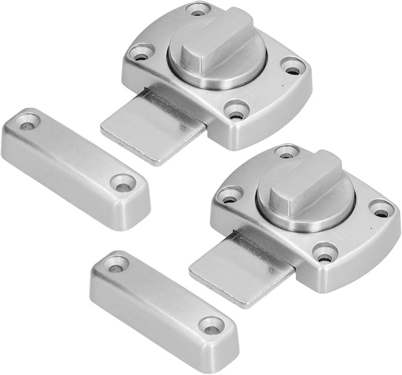 Yosoo 2Pcs Zinc Alloy Attic Door Latches Sash Window Lock Threaded Joints Anti Locking Cabinet Sliding Door Buckle - Image 2