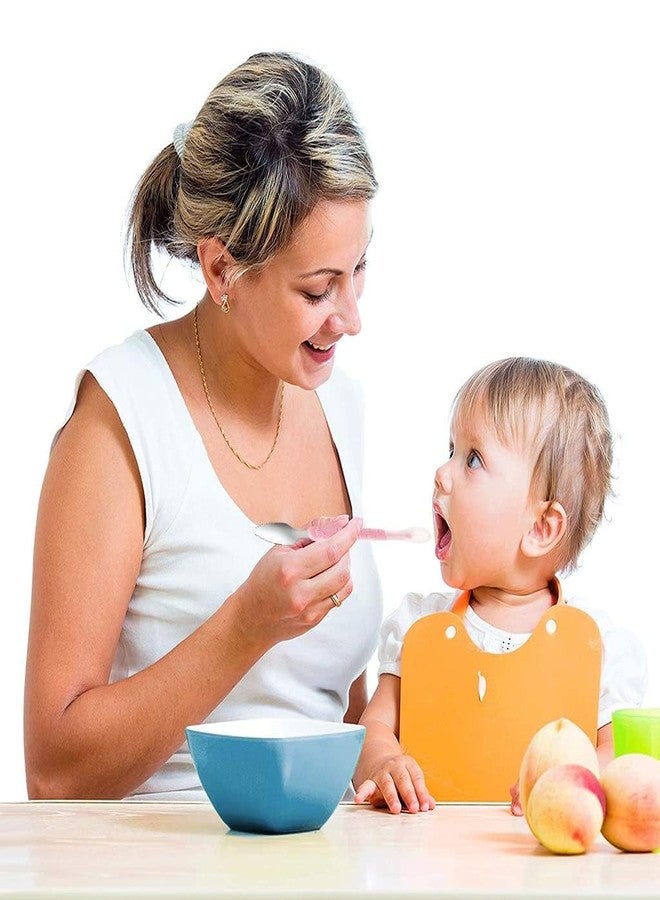 Cuteably Double Head Baby Spoon, Silicone Soft Fruit Scraping Mud Spoon, Feeding Spoons, 15 cm (Green) - Image 4