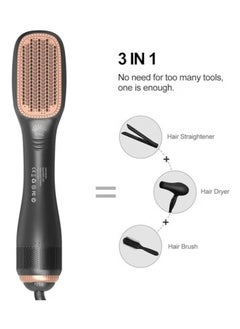 IONIC PROFESSIONAL 2 in 1 Styling Brush – Ceramic Heated Straightener & Volumizer for Smooth Hair, Quick Frizz-Free Finish, Fast Drying, Anti-Static, Versatile Hair Tool for All Hair Types – Ideal for Women, Salon-Quality Results  - Image 3