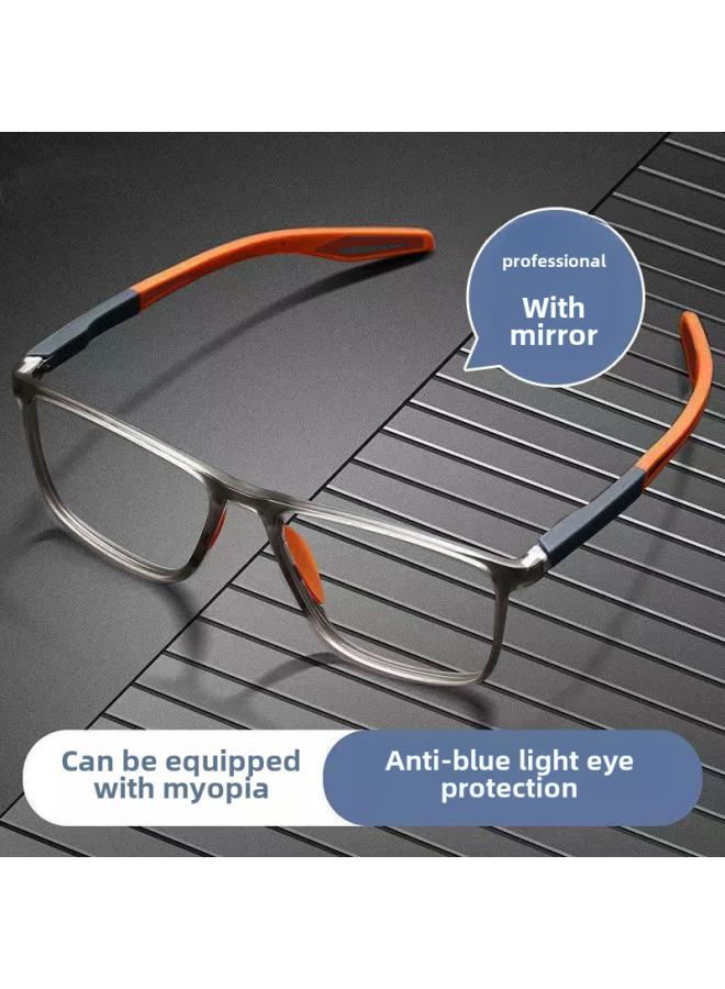 Generic Sports Glasses Men's Basketball Non-slip Anti-sweat Anti-blue Light Flat Mirror Can Be Equipped With Myopia Frame Frame 