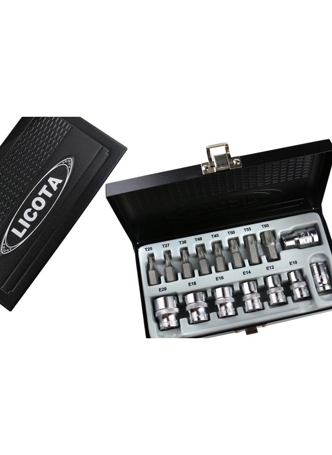 LICOTA 16 PiecesTorx Power Bit And Socket Set Abs 8000  - Image 2