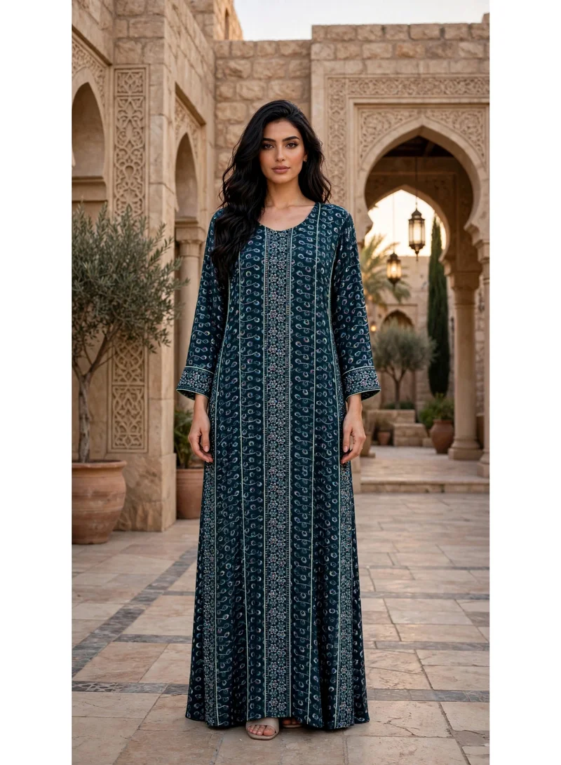 Ikkxa Royal Threads Jalabiya IK207 Green