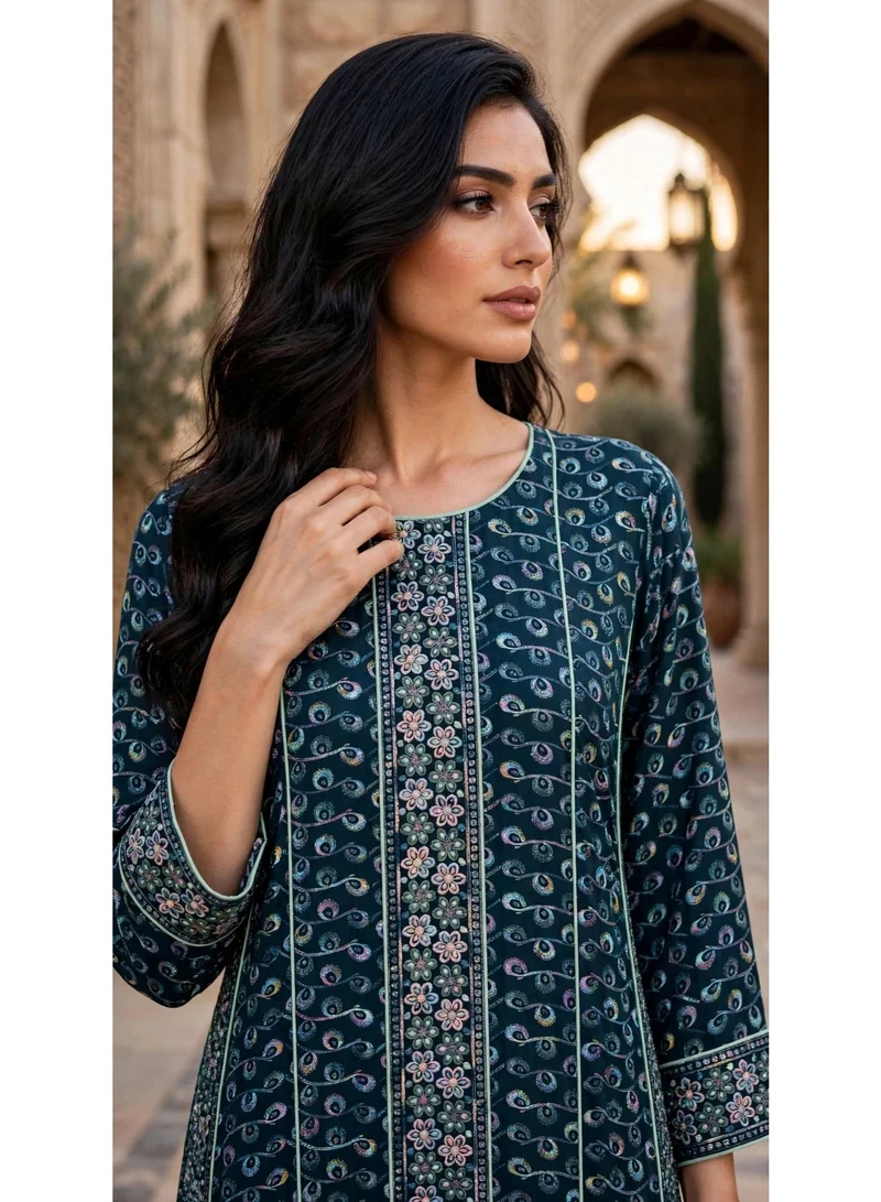 Ikkxa Royal Threads Jalabiya IK207 Green