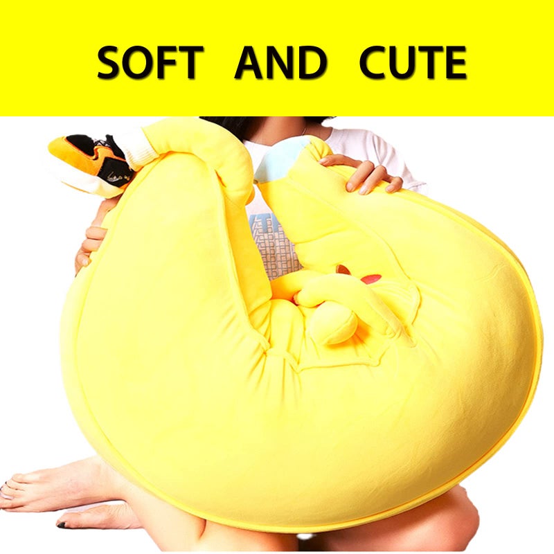 lvhua Bananaplush Stuffed Animal Cute Fruit Plushie Hugging Pillow Long Plush Toys Sleeping Doll Gift for Birthday, Valentine, Christmas - Image 4