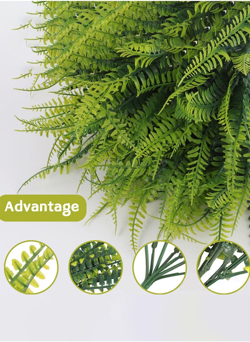 Arabest - 6 Pieces Of Simulation Of Persian Leaves Bouquet Decorative Ornaments Plant Wall With Material Greenery (Vase Is Not Included) - Image 1