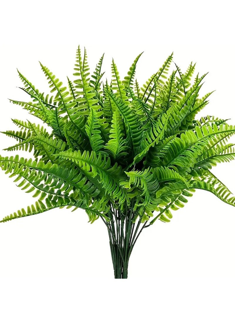 Arabest - 6 Pieces Of Simulation Of Persian Leaves Bouquet Decorative Ornaments Plant Wall With Material Greenery (Vase Is Not Included) - Image 1