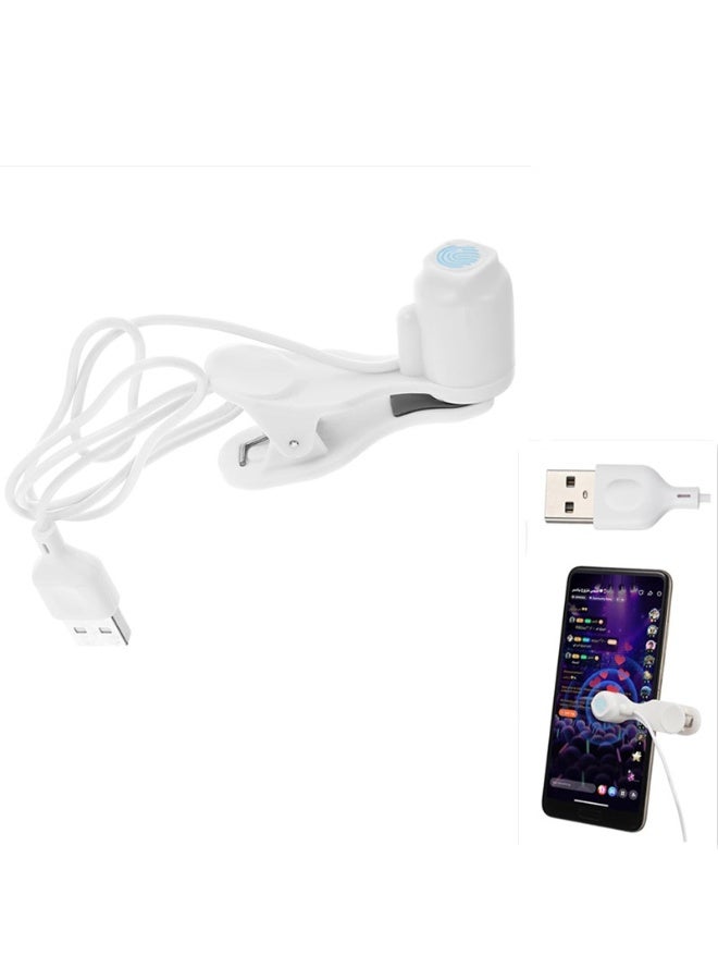 Automatic Clicker, Suitable For Devices With Mobile Phone And Tablet Screens, Automatic Mobile Live Streaming Game Mobile Clicker, Stand Mobile Clicker, Used For Liking Tiktok, Mini Abs White, 5x2cm - Image 1