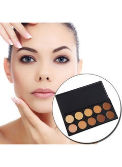 Vodisa Vodisa 10 Colour Makeup Contour Palette-Cream Concealer Kit- Blemish Face Contouring Highlighter Palette- Sleek Cosmetics Professional Base Foundation Beauty Make up Cream Makeup Blemish Pallet  - Image 3
